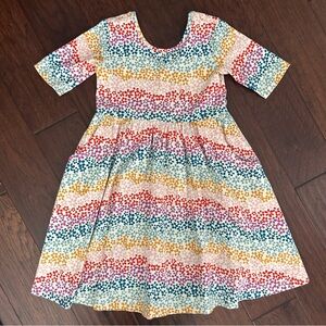 Hanna Andersson Multicolor Floral Kids Dress